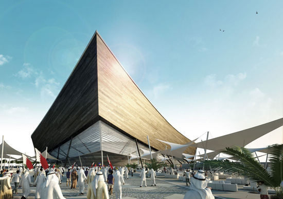 Qatar FIFA World Cup 2022 3 thumb 550x388 Qatar Unveils 5 Solar Stadiums for 2022 World Cup  