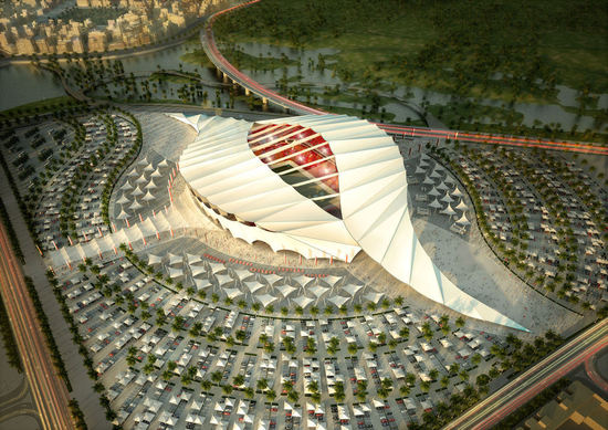  Qatar FIFA World Cup 2022 6 thumb 550x389 Qatar Unveils 5 Solar Stadiums 