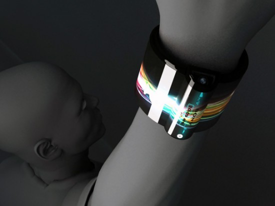 nextep2 550x412 Sony Unveils Futuristic Concept Computer Bracelet