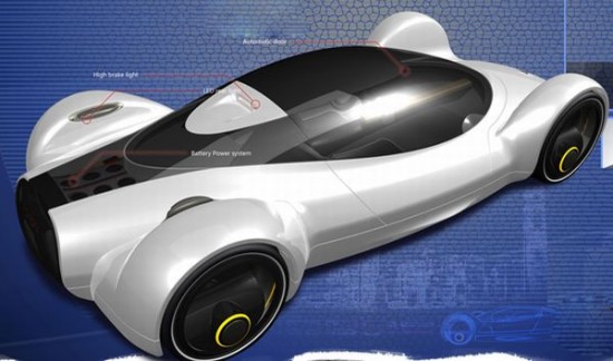 fastest electric car 6 550x324 Electric Concept Car Offers Speed of an Aircraft With Zero Emissions