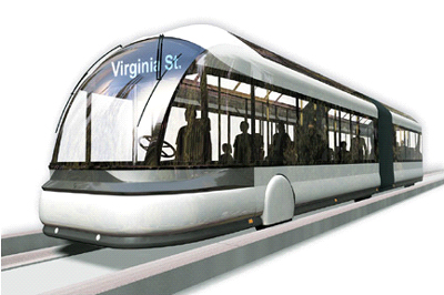 futuristic brt Chinese Train that Never Stops