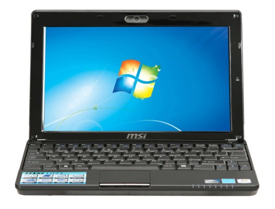 MSI Wind U123 PIC02 550x418 Top 10 most Stylish Laptops