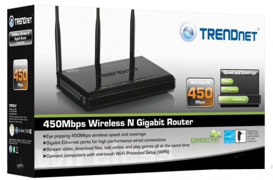 TRENDnet 450Mbps Router Box copy 550x363 Worlds First 450Mbps Router