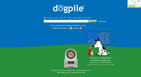 911 dogpile 550x301 Top 10 Search Engines