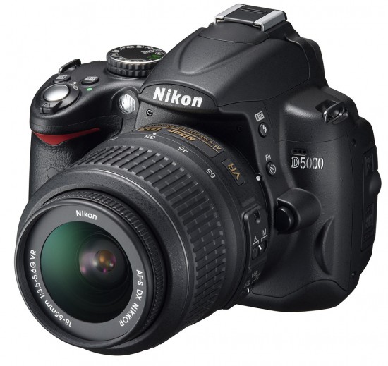 Nikon D5000 550x519 Top 10 Professional Cameras (DSLR)