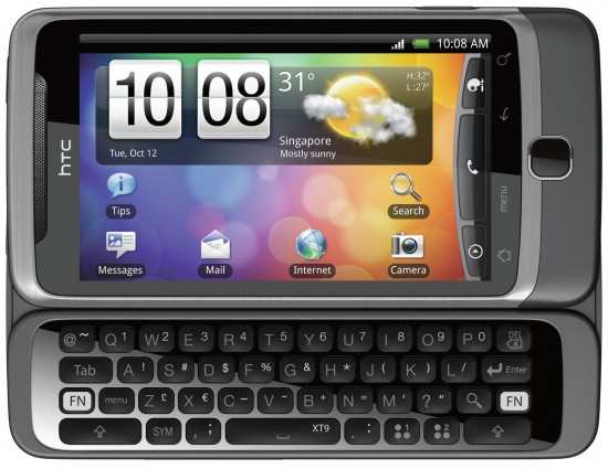 HTC Desire Z b copy 550x425 Top 9 QWERTY Mobiles