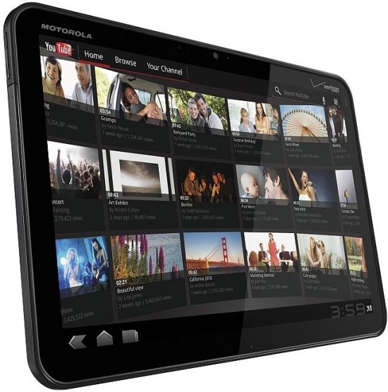 Motorola Xoom 4G tablet 1 550x555 Top 9 Tablet PCs