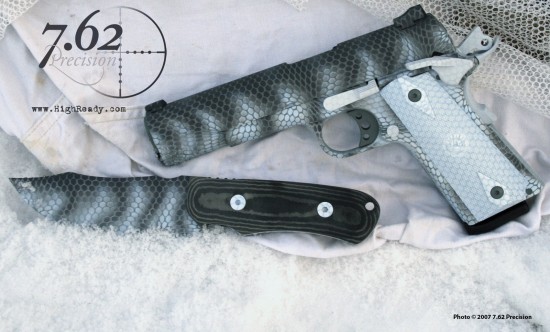 taurus pt1911 arctic snake2 550x332 Best Custom Firearm Finishes