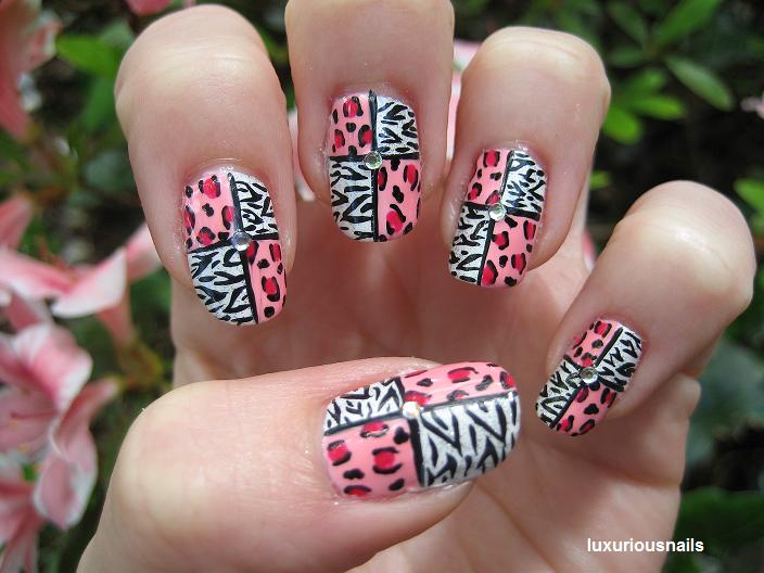 Animal print nails art. animal 550x412 Top Rated Nail Designs