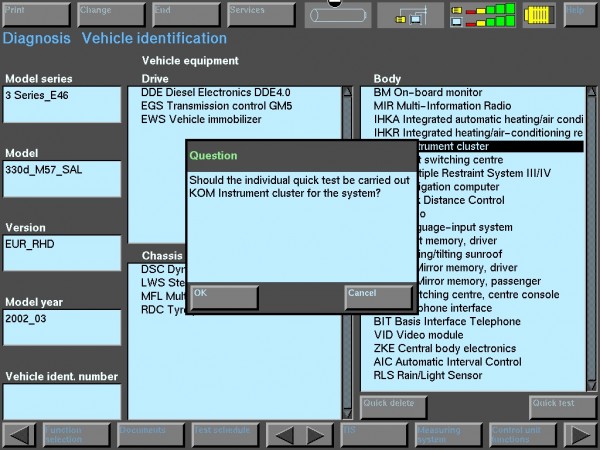 Bmw error codes e36