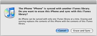 Apple only allows you to sync