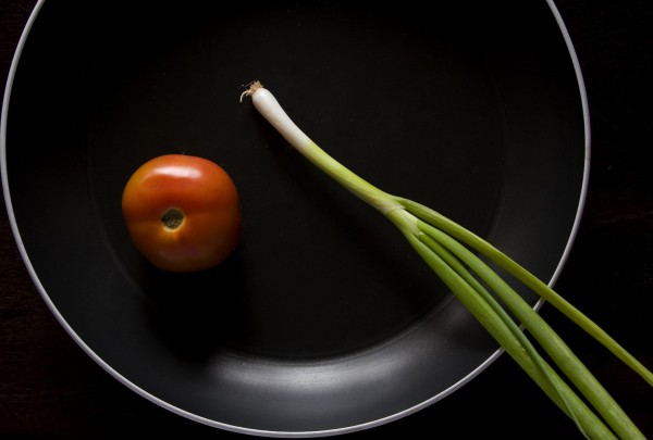 Tomato in pan