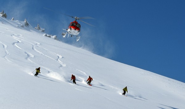 6. Heli-skiing