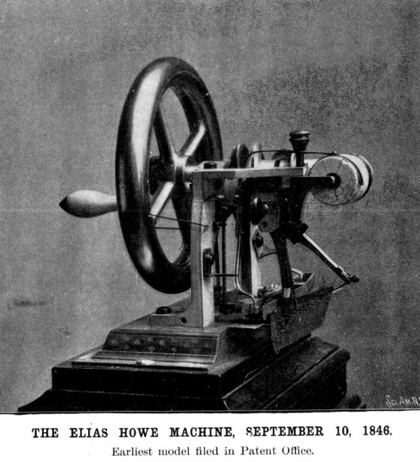 First Sewing Machine by Elias Howe