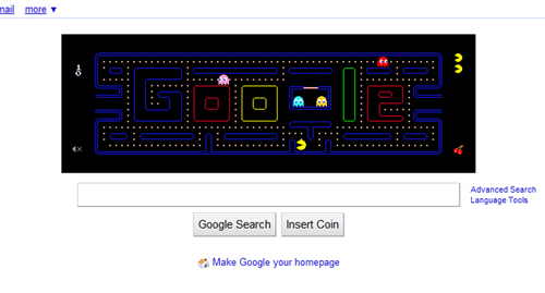 google pacman game