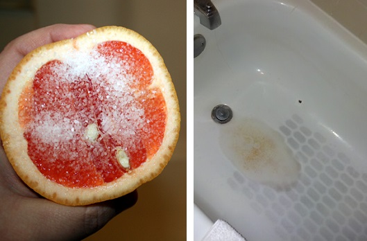 grapefruit and salt