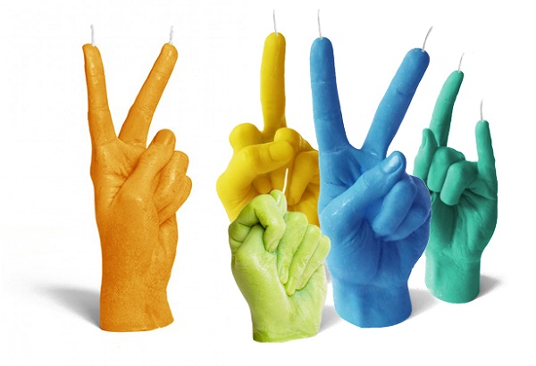 hand gesture candles