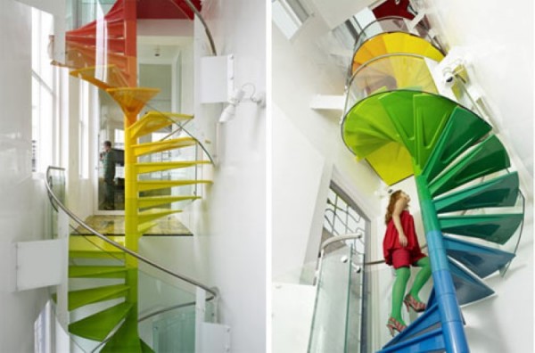 rainbow stairs