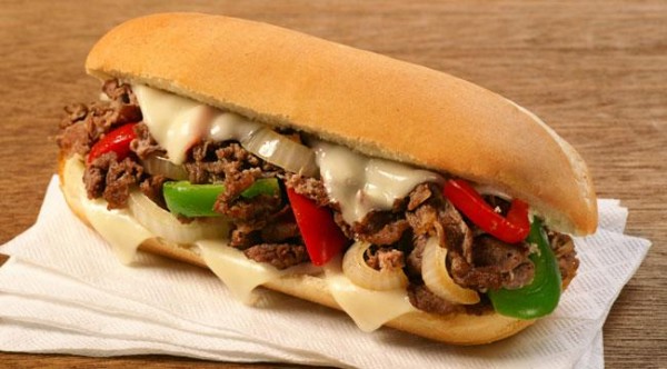 philly chees steak sandwich