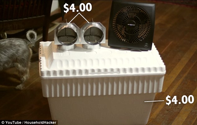 styrofoam cooler fan