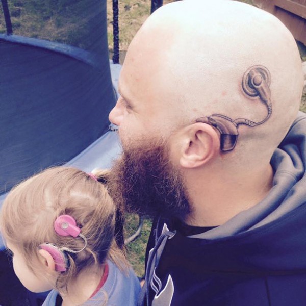 cochlear implant tattoo 1