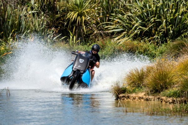 Bike Around On Land Or Ski Around Sea With This Amphibious Bike Called