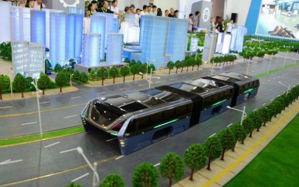 china elevated bus 1