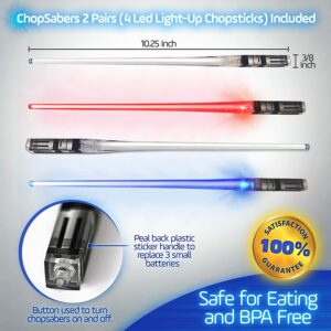 Chop Sabers - Lightsaber like chop sticks