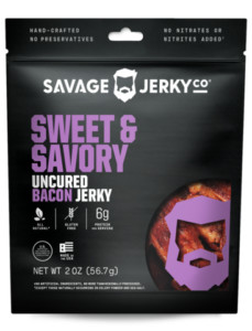bag of sriracha bacon jerky